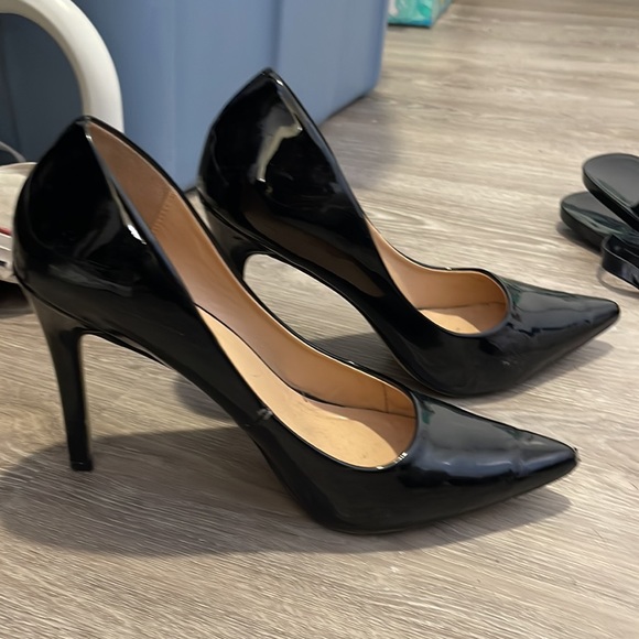 Verali black shiny leather heel - Picture 2 of 2